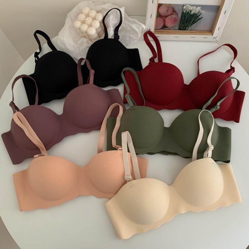 Seamless Half-Cup Push Up Padded Bra