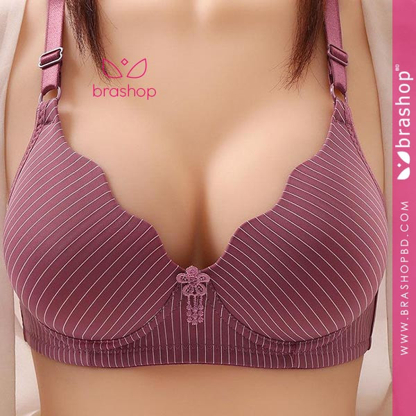 Butterfly Cutting Full Cup Check Push Up bra